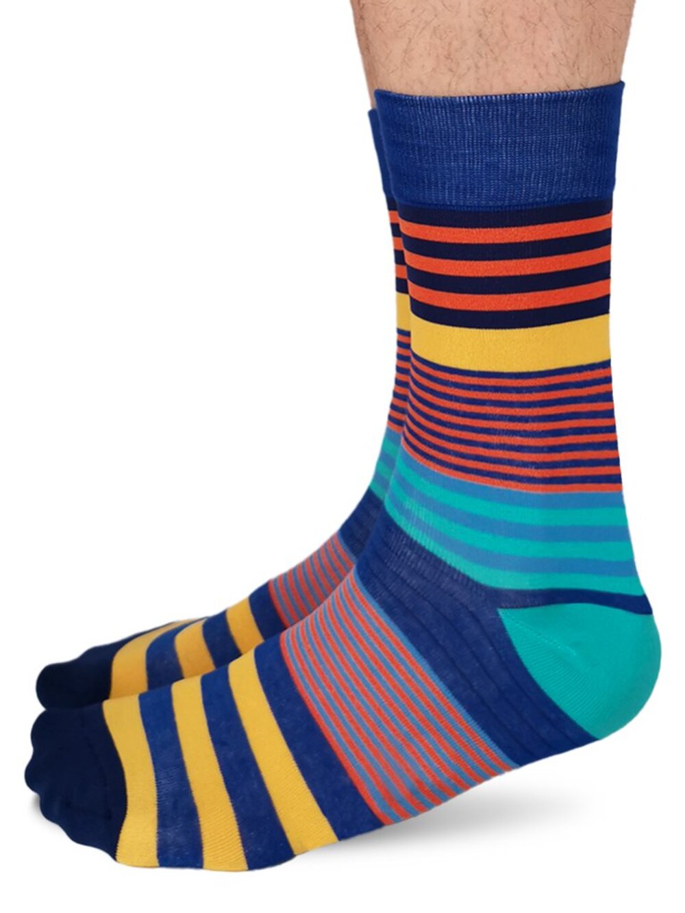 Men's Uptown Sox Crew Socks NWT - Stripes Are Sexy Socks